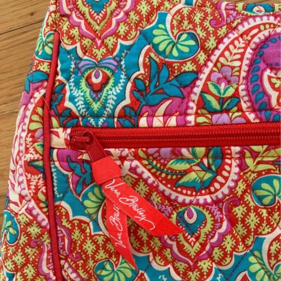 Vera Bradley Orange Purse Paisley In Paradise Retired - Picture 6 of 7